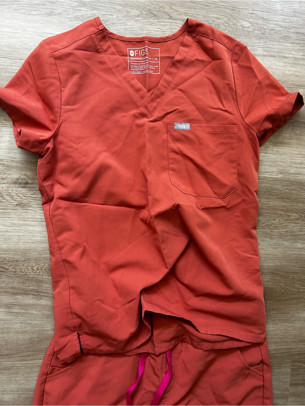 FIGS terracotta scrubs